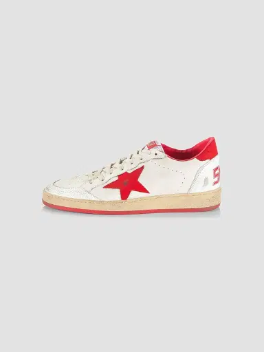 Golden Goose Men's Ball Star Leather Low-Top Sneakers - White - Size 13 | Thumbnail 6 Golden Goose Men's Ball Star Leather Low-Top Sneakers - White - Size 13 | Thumbnail 6