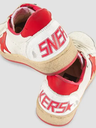 Golden Goose Men's Ball Star Leather Low-Top Sneakers - White - Size 13 | Thumbnail 7 Golden Goose Men's Ball Star Leather Low-Top Sneakers - White - Size 13 | Thumbnail 7