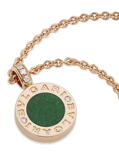 BVLGARI Women's Classic 18K Rose Gold, Jade & Diamond Pendant Necklace - Rose Gold | Thumbnail 4 BVLGARI Women's Classic 18K Rose Gold, Jade & Diamond Pendant Necklace - Rose Gold | Thumbnail 4