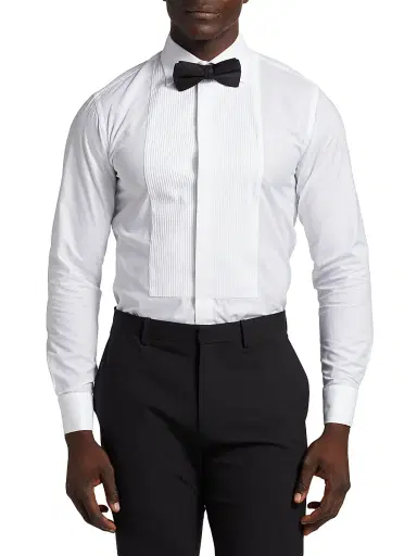 Giorgio Armani Men's Tuxedo Shirt - Fancy White - Size 17 | Thumbnail 3 Giorgio Armani Men's Tuxedo Shirt - Fancy White - Size 17 | Thumbnail 3
