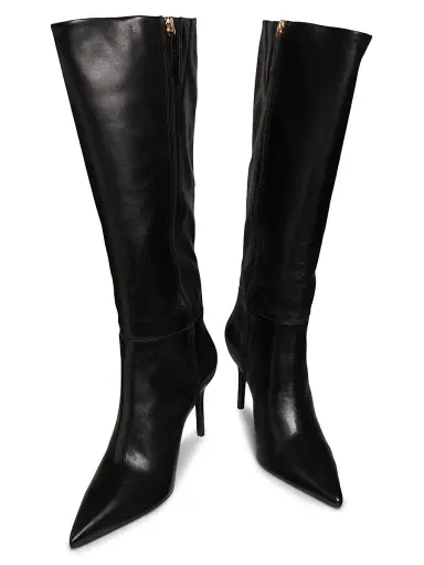 Schutz Women's Mikki 90MM Leather Boots - Black | Thumbnail 4 Schutz Women's Mikki 90MM Leather Boots - Black | Thumbnail 4