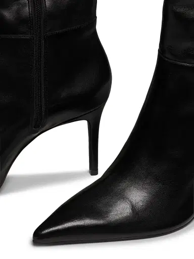 Schutz Women's Mikki 90MM Leather Boots - Black | Thumbnail 6 Schutz Women's Mikki 90MM Leather Boots - Black | Thumbnail 6