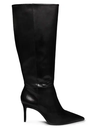 Schutz Women's Mikki 90MM Leather Boots - Black | Thumbnail 1 Schutz Women's Mikki 90MM Leather Boots - Black | Thumbnail 1