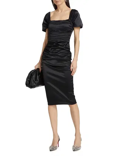 Chiara Boni La Petite Robe Women's Yudali Satin Cocktail Dress | Thumbnail 2 Chiara Boni La Petite Robe Women's Yudali Satin Cocktail Dress | Thumbnail 2