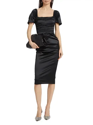 Chiara Boni La Petite Robe Women's Yudali Satin Cocktail Dress | Thumbnail 3 Chiara Boni La Petite Robe Women's Yudali Satin Cocktail Dress | Thumbnail 3