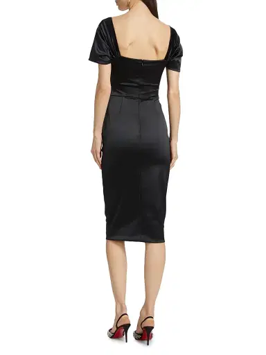 Chiara Boni La Petite Robe Women's Yudali Satin Cocktail Dress | Thumbnail 5 Chiara Boni La Petite Robe Women's Yudali Satin Cocktail Dress | Thumbnail 5