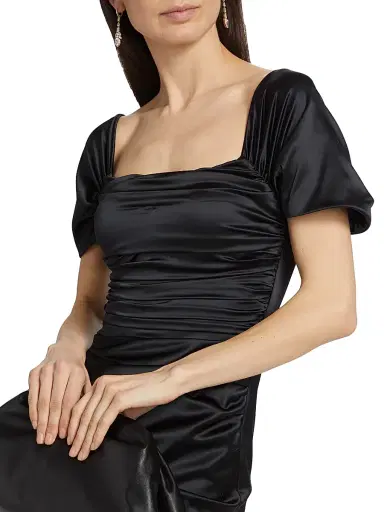 Chiara Boni La Petite Robe Women's Yudali Satin Cocktail Dress | Thumbnail 6 Chiara Boni La Petite Robe Women's Yudali Satin Cocktail Dress | Thumbnail 6