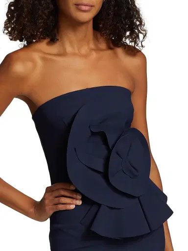 Chiara Boni La Petite Robe Women's Hebe Strapless Ruffle Gown | Thumbnail 6 Chiara Boni La Petite Robe Women's Hebe Strapless Ruffle Gown | Thumbnail 6