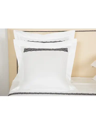 Frette Basketweave Embroidery 295 Thread Count Sham | Thumbnail 2 Frette Basketweave Embroidery 295 Thread Count Sham | Thumbnail 2