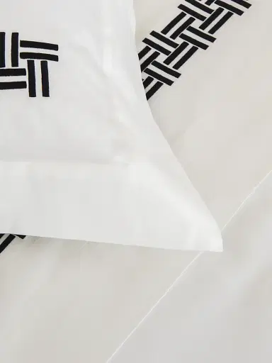 Frette Basketweave Embroidery 295 Thread Count Sham | Thumbnail 6 Frette Basketweave Embroidery 295 Thread Count Sham | Thumbnail 6