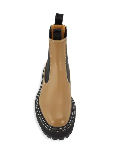 Proenza Schouler Women's Leather Lug-Sole Chelsea Boots - Brown | Thumbnail 5 Proenza Schouler Women's Leather Lug-Sole Chelsea Boots - Brown | Thumbnail 5