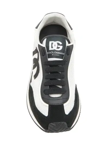 Dolce & Gabbana Women's Logo Colorblocked Low-Top Sneakers - White Black - Size 12 | Thumbnail 5 Dolce & Gabbana Women's Logo Colorblocked Low-Top Sneakers - White Black - Size 12 | Thumbnail 5