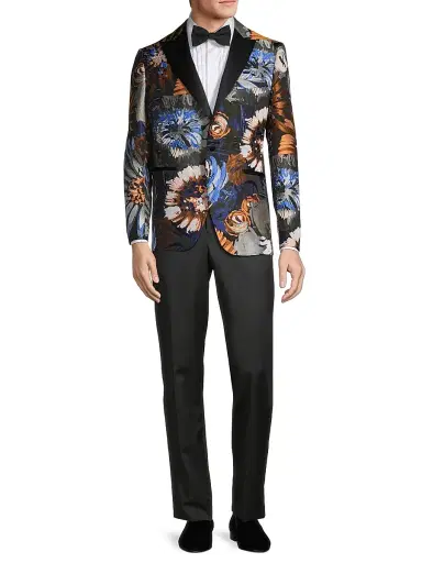 Pal Zileri Men's Floral Dinner Jacket | Thumbnail 2 Pal Zileri Men's Floral Dinner Jacket | Thumbnail 2