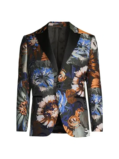 Pal Zileri Men's Floral Dinner Jacket | Thumbnail 1 Pal Zileri Men's Floral Dinner Jacket | Thumbnail 1