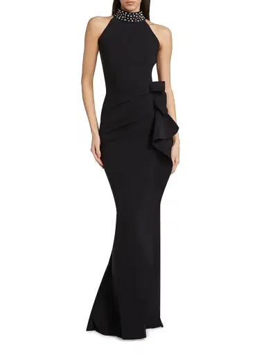 Chiara Boni La Petite Robe Women's Gudrum Long Pearl Dress | Thumbnail 3 Chiara Boni La Petite Robe Women's Gudrum Long Pearl Dress | Thumbnail 3