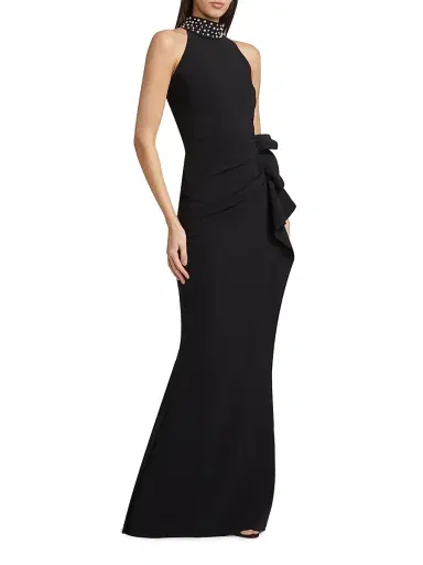 Chiara Boni La Petite Robe Women's Gudrum Long Pearl Dress | Thumbnail 4 Chiara Boni La Petite Robe Women's Gudrum Long Pearl Dress | Thumbnail 4