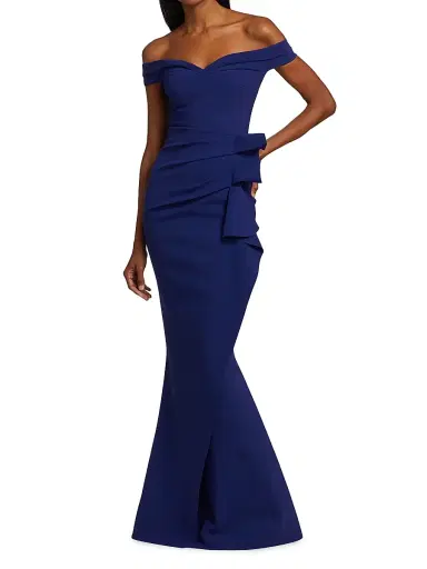 Chiara Boni La Petite Robe Women's Off-The-Shoulder Sweetheart Ruffled Gown | Thumbnail 2 Chiara Boni La Petite Robe Women's Off-The-Shoulder Sweetheart Ruffled Gown | Thumbnail 2