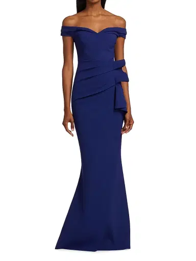 Chiara Boni La Petite Robe Women's Off-The-Shoulder Sweetheart Ruffled Gown | Thumbnail 3 Chiara Boni La Petite Robe Women's Off-The-Shoulder Sweetheart Ruffled Gown | Thumbnail 3