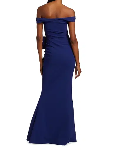 Chiara Boni La Petite Robe Women's Off-The-Shoulder Sweetheart Ruffled Gown | Thumbnail 5 Chiara Boni La Petite Robe Women's Off-The-Shoulder Sweetheart Ruffled Gown | Thumbnail 5
