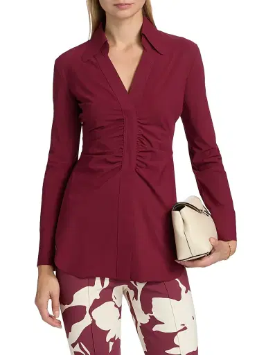 Chiara Boni La Petite Robe Women's Shohreh Ruched Top | Thumbnail 3 Chiara Boni La Petite Robe Women's Shohreh Ruched Top | Thumbnail 3