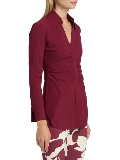 Chiara Boni La Petite Robe Women's Shohreh Ruched Top | Thumbnail 4 Chiara Boni La Petite Robe Women's Shohreh Ruched Top | Thumbnail 4