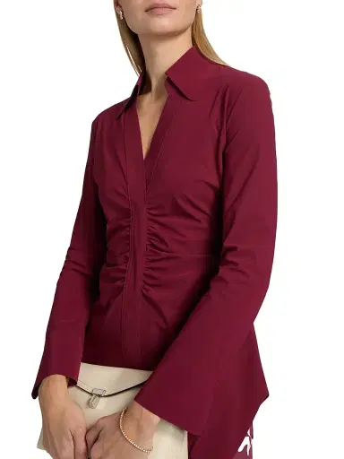 Chiara Boni La Petite Robe Women's Shohreh Ruched Top | Thumbnail 6 Chiara Boni La Petite Robe Women's Shohreh Ruched Top | Thumbnail 6