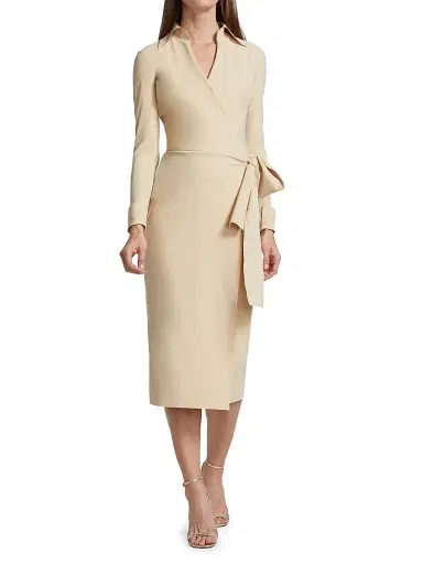 Chiara Boni La Petite Robe Women's Kamala Matte Jersey Wrap Dress - Desert | Thumbnail 2 Chiara Boni La Petite Robe Women's Kamala Matte Jersey Wrap Dress - Desert | Thumbnail 2
