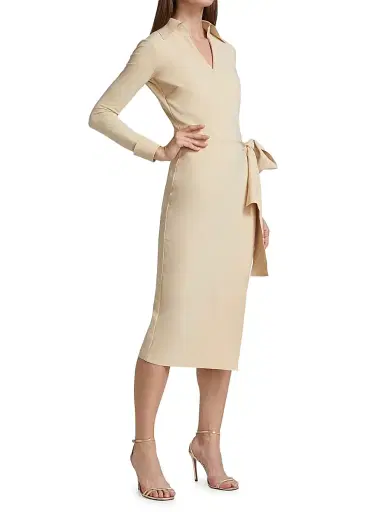 Chiara Boni La Petite Robe Women's Kamala Matte Jersey Wrap Dress - Desert | Thumbnail 3 Chiara Boni La Petite Robe Women's Kamala Matte Jersey Wrap Dress - Desert | Thumbnail 3