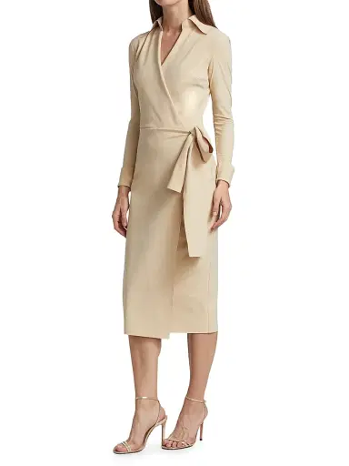 Chiara Boni La Petite Robe Women's Kamala Matte Jersey Wrap Dress - Desert | Thumbnail 4 Chiara Boni La Petite Robe Women's Kamala Matte Jersey Wrap Dress - Desert | Thumbnail 4