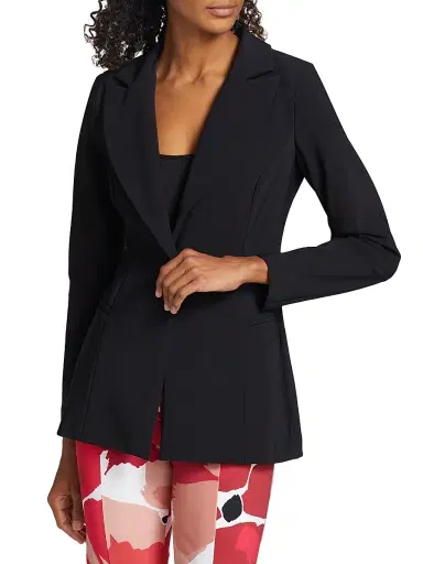 Chiara Boni La Petite Robe Women's Alex Jersey Single-Button Blazer | Thumbnail 2 Chiara Boni La Petite Robe Women's Alex Jersey Single-Button Blazer | Thumbnail 2