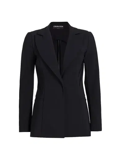 Chiara Boni La Petite Robe Women's Alex Jersey Single-Button Blazer | Thumbnail 1 Chiara Boni La Petite Robe Women's Alex Jersey Single-Button Blazer | Thumbnail 1
