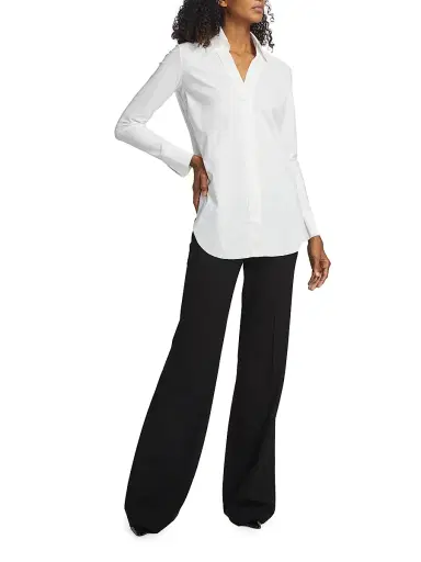 Chiara Boni La Petite Robe Women's Atena Long-Sleeve Blouse | Thumbnail 2 Chiara Boni La Petite Robe Women's Atena Long-Sleeve Blouse | Thumbnail 2
