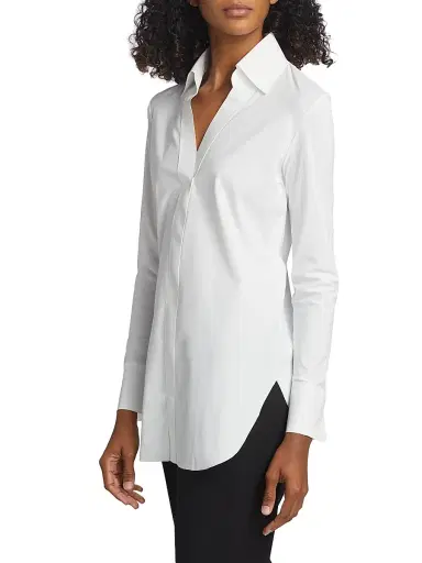 Chiara Boni La Petite Robe Women's Atena Long-Sleeve Blouse | Thumbnail 4 Chiara Boni La Petite Robe Women's Atena Long-Sleeve Blouse | Thumbnail 4