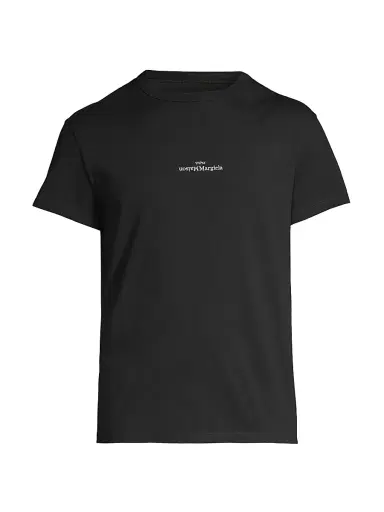 Maison Margiela Men's Reversed Logo Crewneck T-Shirt | Thumbnail 1 Maison Margiela Men's Reversed Logo Crewneck T-Shirt | Thumbnail 1