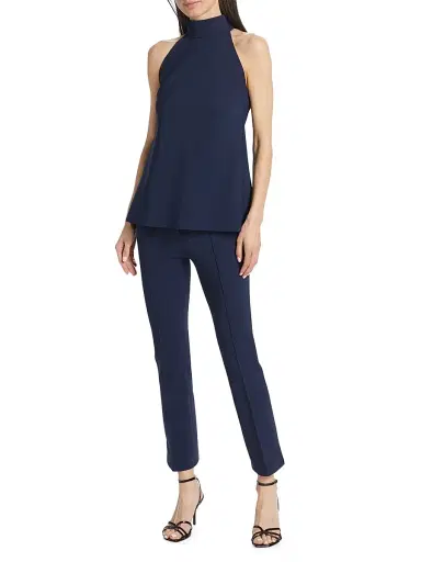 Chiara Boni La Petite Robe Women's Tiffy Halter Blouse | Thumbnail 2 Chiara Boni La Petite Robe Women's Tiffy Halter Blouse | Thumbnail 2