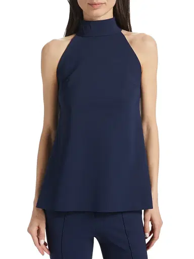 Chiara Boni La Petite Robe Women's Tiffy Halter Blouse | Thumbnail 3 Chiara Boni La Petite Robe Women's Tiffy Halter Blouse | Thumbnail 3