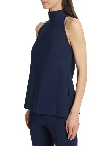 Chiara Boni La Petite Robe Women's Tiffy Halter Blouse | Thumbnail 4 Chiara Boni La Petite Robe Women's Tiffy Halter Blouse | Thumbnail 4