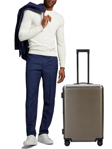 FPM Men's Bank Light Check-In Spinner Suitcase - Matte Almond | Thumbnail 2 FPM Men's Bank Light Check-In Spinner Suitcase - Matte Almond | Thumbnail 2