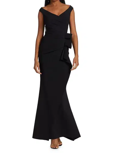Chiara Boni La Petite Robe Women's Silveria Ruffle Peplum Maxi Gown | Thumbnail 2 Chiara Boni La Petite Robe Women's Silveria Ruffle Peplum Maxi Gown | Thumbnail 2