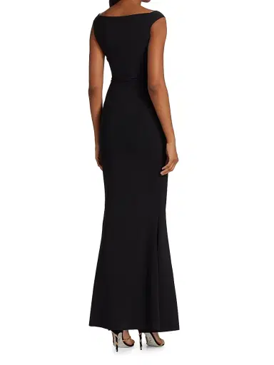 Chiara Boni La Petite Robe Women's Silveria Ruffle Peplum Maxi Gown | Thumbnail 5 Chiara Boni La Petite Robe Women's Silveria Ruffle Peplum Maxi Gown | Thumbnail 5