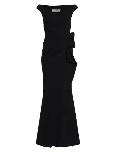 Chiara Boni La Petite Robe Women's Silveria Ruffle Peplum Maxi Gown | Thumbnail 1 Chiara Boni La Petite Robe Women's Silveria Ruffle Peplum Maxi Gown | Thumbnail 1
