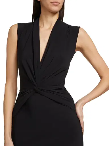 Chiara Boni La Petite Robe Women's Lalia V-Neck Cocktail Dress | Thumbnail 6 Chiara Boni La Petite Robe Women's Lalia V-Neck Cocktail Dress | Thumbnail 6