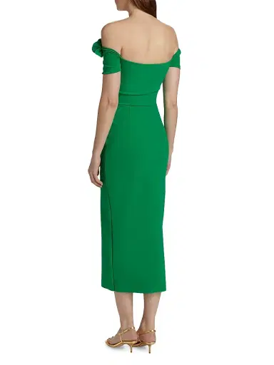 Chiara Boni La Petite Robe Women's Yiana Off-The-Shoulder Midi-Dress | Thumbnail 5 Chiara Boni La Petite Robe Women's Yiana Off-The-Shoulder Midi-Dress | Thumbnail 5