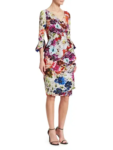 Chiara Boni La Petite Robe Women's Triana Floral Wrap Dress | Thumbnail 4 Chiara Boni La Petite Robe Women's Triana Floral Wrap Dress | Thumbnail 4