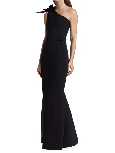 Chiara Boni La Petite Robe Women's Gosia One-Shoulder Gown | Thumbnail 4 Chiara Boni La Petite Robe Women's Gosia One-Shoulder Gown | Thumbnail 4