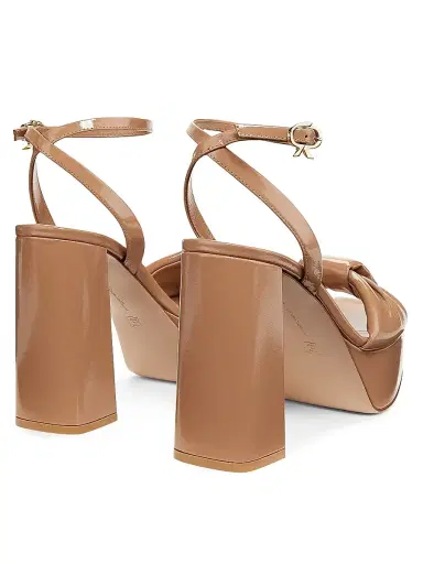Gianvito Rossi Women's Paradì Leather Sandals - Praline | Thumbnail 3 Gianvito Rossi Women's Paradì Leather Sandals - Praline | Thumbnail 3