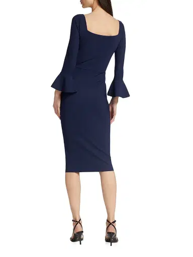 Chiara Boni La Petite Robe Women's Astra Gathered Jersey Midi-Dress | Thumbnail 5 Chiara Boni La Petite Robe Women's Astra Gathered Jersey Midi-Dress | Thumbnail 5