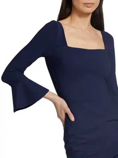 Chiara Boni La Petite Robe Women's Astra Gathered Jersey Midi-Dress | Thumbnail 6 Chiara Boni La Petite Robe Women's Astra Gathered Jersey Midi-Dress | Thumbnail 6