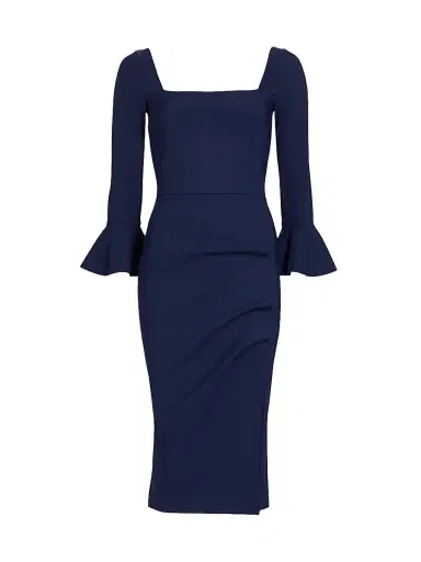 Chiara Boni La Petite Robe Women's Astra Gathered Jersey Midi-Dress | Thumbnail 1 Chiara Boni La Petite Robe Women's Astra Gathered Jersey Midi-Dress | Thumbnail 1