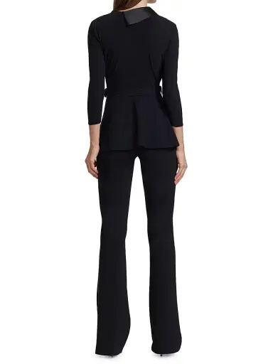 Chiara Boni La Petite Robe Women's Kerolyn Jersey Flare-Leg Jumpsuit | Thumbnail 5 Chiara Boni La Petite Robe Women's Kerolyn Jersey Flare-Leg Jumpsuit | Thumbnail 5
